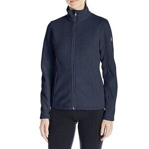 Spyder Active Sports Frontier Blue Ribbed Knit Basic Jacket‎ Sportcore